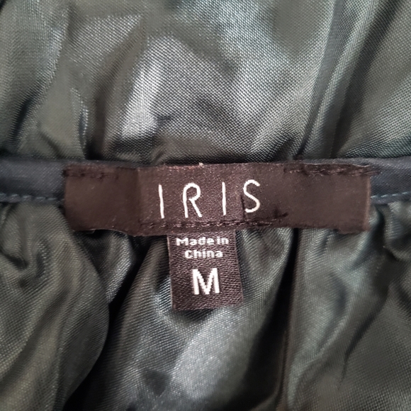 Iris Emerald green satin high low dress Size M - Picture 7 of 9